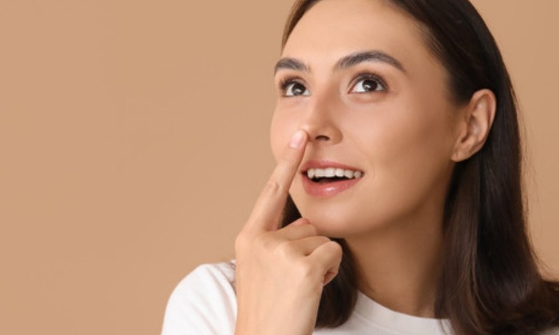 Woman considering cosmetic treatment